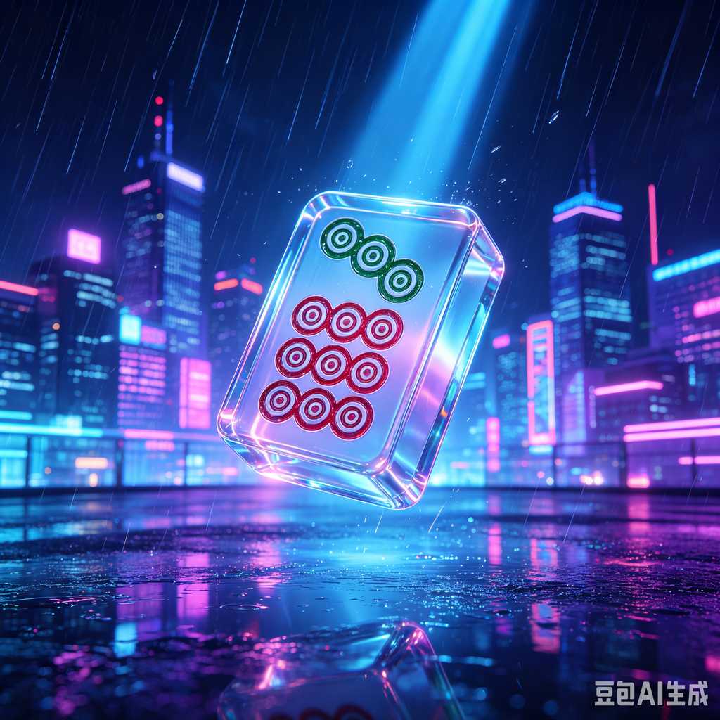 blue crystal mahjong set