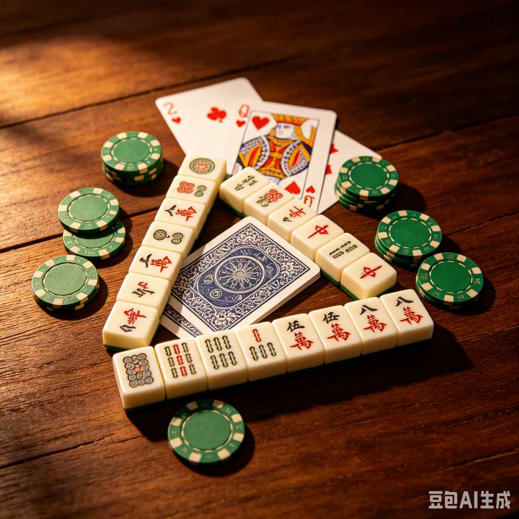 modern text mahjong tiles